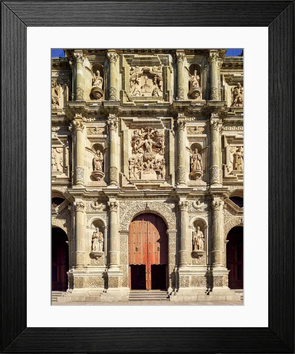 Framed Print : Cathedral of Our Lady of the Assumption, main entrance, Oaxaca de Juarez, Oaxaca State, Mexico Framed Print : Cathedral of Our Lady of the Assumption, main entrance, Oaxaca de Juarez, Oaxaca State, Mexico