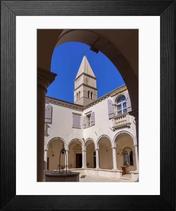 Framed Print : The Cloisters of the Piran Minorite Monastery, Piran, Slovenia, Eastern Europe Framed Print : The Cloisters of the Piran Minorite Monastery, Piran, Slovenia, Eastern Europe