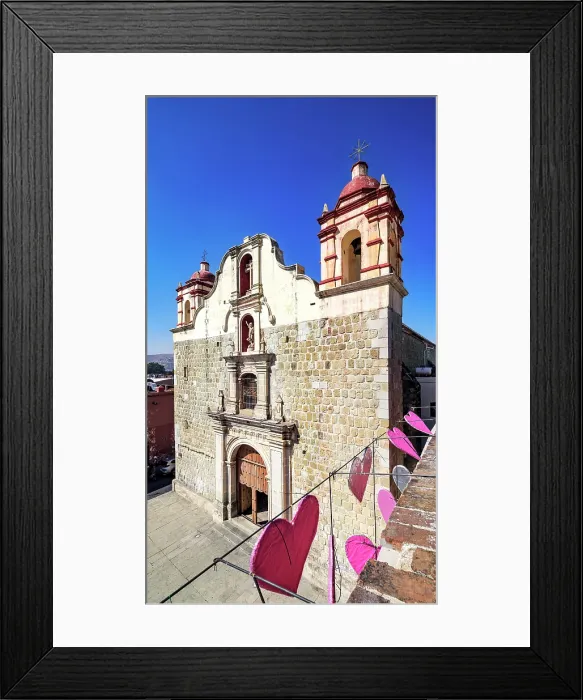 Framed Print : Sangre de Cristo Church, elevated view, Oaxaca de Juarez, Oaxaca State, Mexico Framed Print : Sangre de Cristo Church, elevated view, Oaxaca de Juarez, Oaxaca State, Mexico