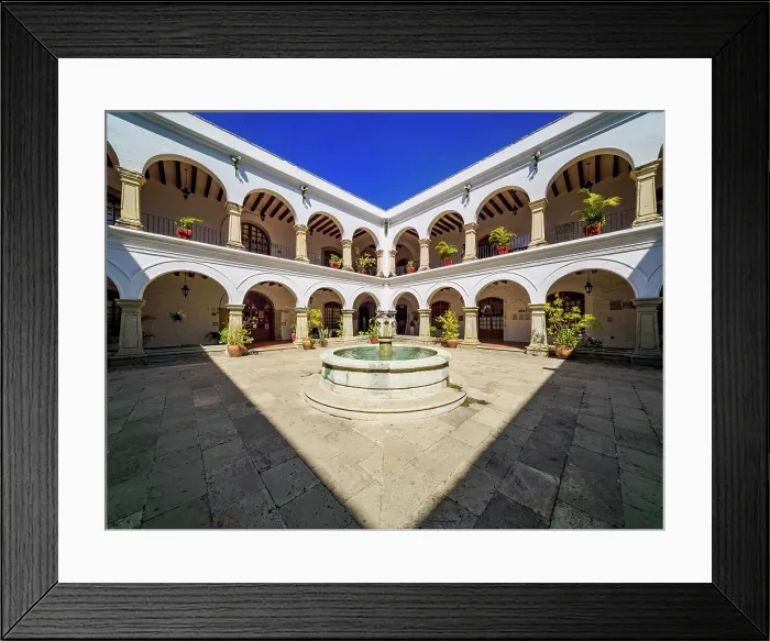Framed Print : Municipal Palace, former cloister of Our Lady of Solitude Convent, Oaxaca de Juarez, Oaxaca State, Mexico
