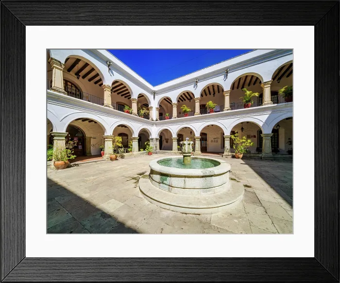 Framed Print : Municipal Palace, former cloister of Our Lady of Solitude Convent, Oaxaca de Juarez, Oaxaca State, Mexico