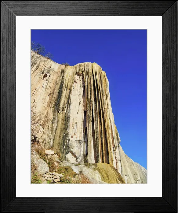 Framed Print : Petrified Waterfall at sunset, Hierve el Agua, San Lorenzo Albarradas, Oaxaca State, Mexico Framed Print : Petrified Waterfall at sunset, Hierve el Agua, San Lorenzo Albarradas, Oaxaca State, Mexico