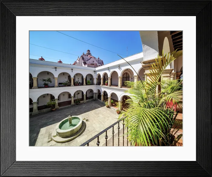 Framed Print : Municipal Palace, former cloister of Our Lady of Solitude Convent, Oaxaca de Juarez, Oaxaca State, Mexico Framed Print : Municipal Palace, former cloister of Our Lady of Solitude Convent, Oaxaca de Juarez, Oaxaca State, Mexico