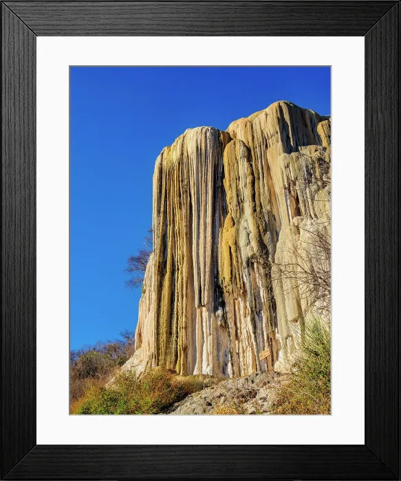 Framed Print : Petrified Waterfall at sunset, Hierve el Agua, San Lorenzo Albarradas, Oaxaca State, Mexico Framed Print : Petrified Waterfall at sunset, Hierve el Agua, San Lorenzo Albarradas, Oaxaca State, Mexico