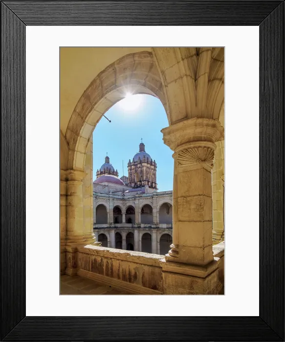 Framed Print : Cloister at the Convent of Santo Domingo de Guzman, Oaxaca de Juarez, Oaxaca State, Mexico Framed Print : Cloister at the Convent of Santo Domingo de Guzman, Oaxaca de Juarez, Oaxaca State, Mexico