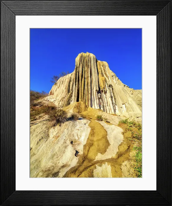 Framed Print : Petrified Waterfall at sunset, Hierve el Agua, San Lorenzo Albarradas, Oaxaca State, Mexico Framed Print : Petrified Waterfall at sunset, Hierve el Agua, San Lorenzo Albarradas, Oaxaca State, Mexico