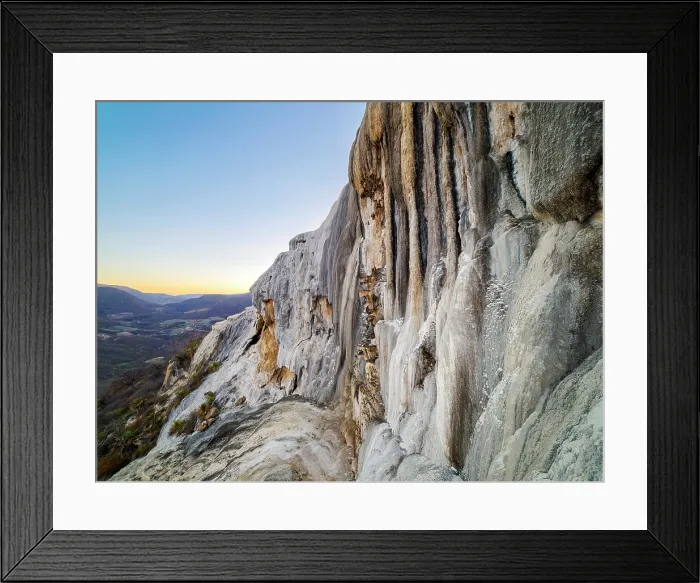 Framed Print : Petrified Waterfall at dusk, Hierve el Agua, San Lorenzo Albarradas, Oaxaca State, Mexico Framed Print : Petrified Waterfall at dusk, Hierve el Agua, San Lorenzo Albarradas, Oaxaca State, Mexico