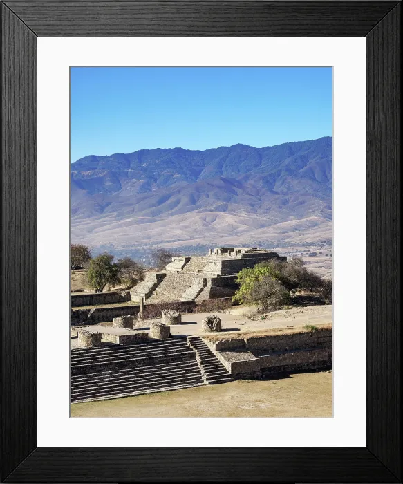 Framed Print : View over North Platform towards Building K, Monte Alban Archaeological Site, Oaxaca State, Mexico Framed Print : View over North Platform towards Building K, Monte Alban Archaeological Site, Oaxaca State, Mexico