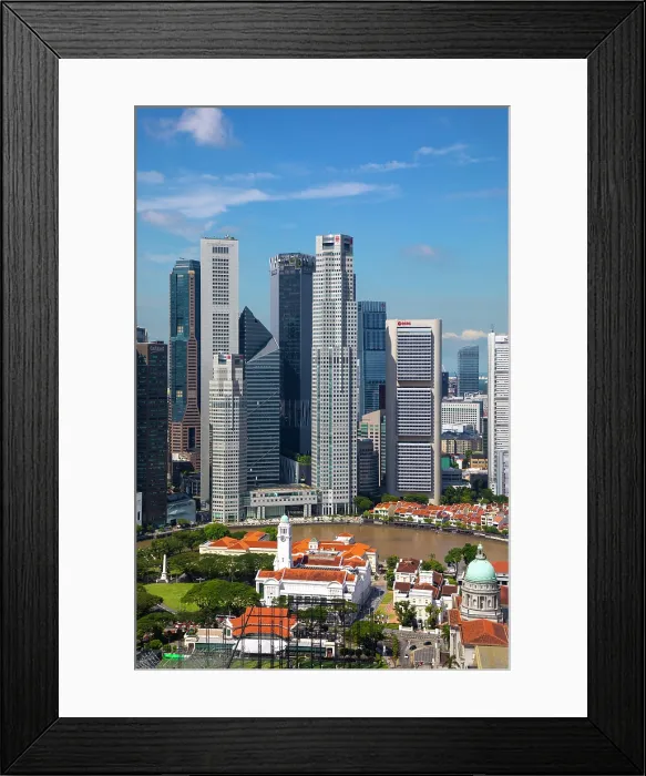 Framed Print : Financial District, Singapore Framed Print : Financial District, Singapore