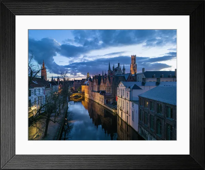 Framed Print : Historic centre and Canal, Bruges, Western Flanders, Belgium, Europe Framed Print : Historic centre and Canal, Bruges, Western Flanders, Belgium, Europe