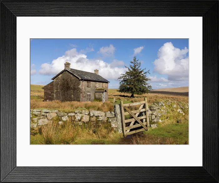 Framed Print : Nun's Cross Farm on the remote moorland of Dartmoor National Park, Devon, England. Winter (February) 2025 Framed Print : Nun's Cross Farm on the remote moorland of Dartmoor National Park, Devon, England. Winter (February) 2025