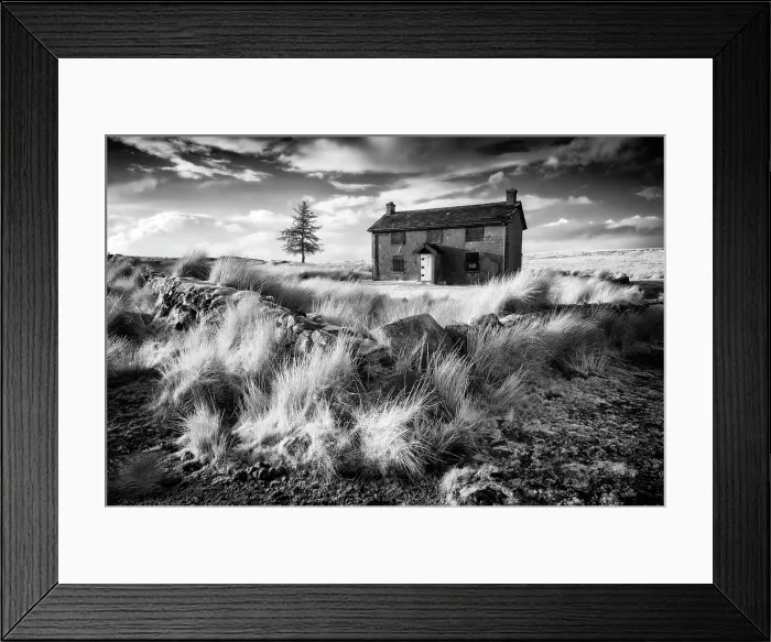Framed Print : Infrared view of Nuns Cross Farm, near Princetown, Dartmoor National Park, Devon, England Framed Print : Infrared view of Nuns Cross Farm, near Princetown, Dartmoor National Park, Devon, England