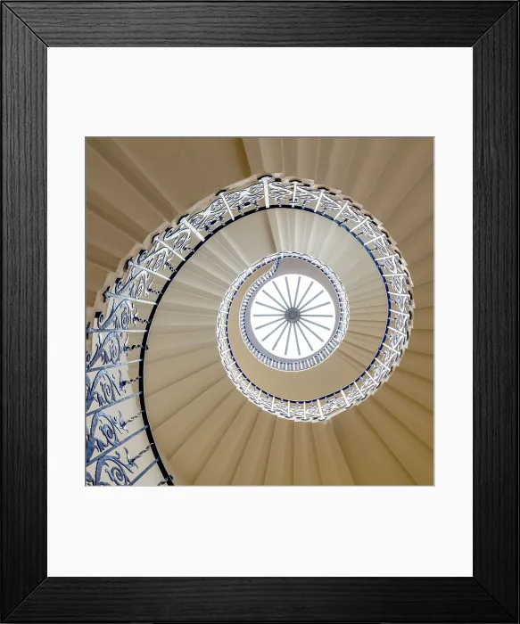 Framed Print : The Tulip Staircase, Queen's House, Greenwich, London, England Framed Print : The Tulip Staircase, Queen's House, Greenwich, London, England