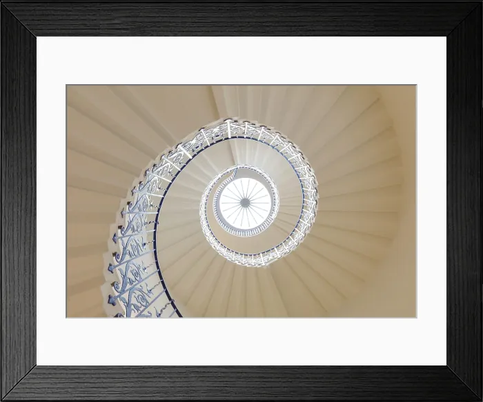 Framed Print : The Tulip Staircase, Queen's House, Greenwich, London, England Framed Print : The Tulip Staircase, Queen's House, Greenwich, London, England