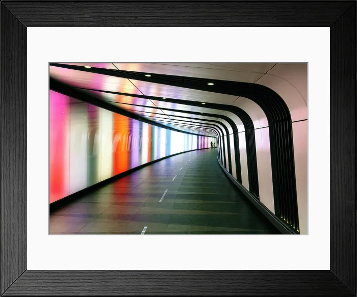 Framed Print : King's Cross Tunnel (The Rainbow Tunnel), King's Cross, London, England Framed Print : King's Cross Tunnel (The Rainbow Tunnel), King's Cross, London, England