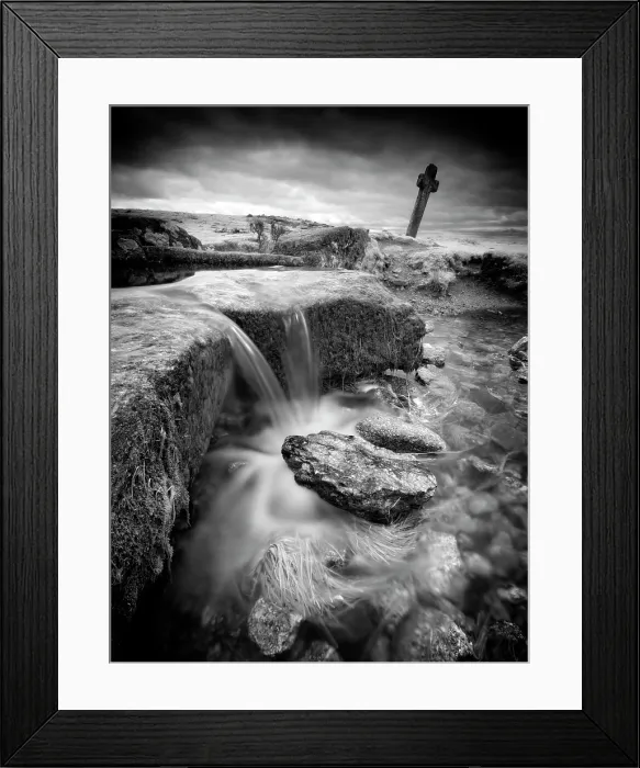 Framed Print : Infrared view of The Windy Post and Grimstone and Sortridge Leat, Dartmoor National Park, Devon, England Framed Print : Infrared view of The Windy Post and Grimstone and Sortridge Leat, Dartmoor National Park, Devon, England