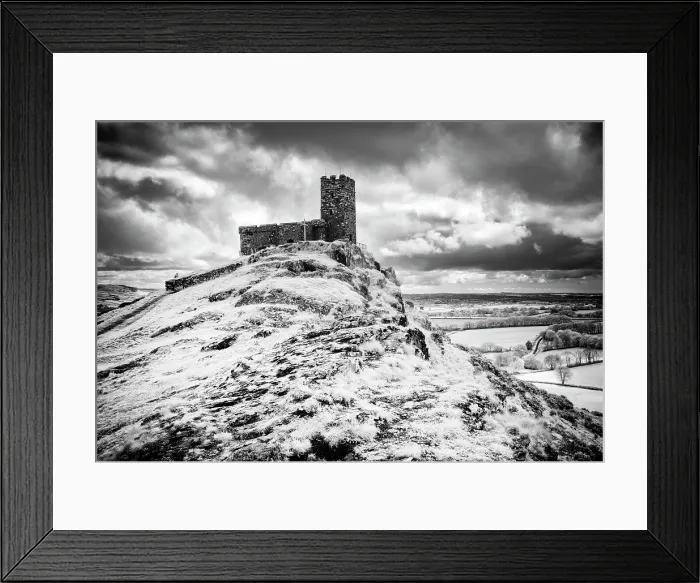 Framed Print : Infrared view of The Church of St Michael, Brentor, North Brentor, near Tavistock, Dartmoor, Devon, England Framed Print : Infrared view of The Church of St Michael, Brentor, North Brentor, near Tavistock, Dartmoor, Devon, England