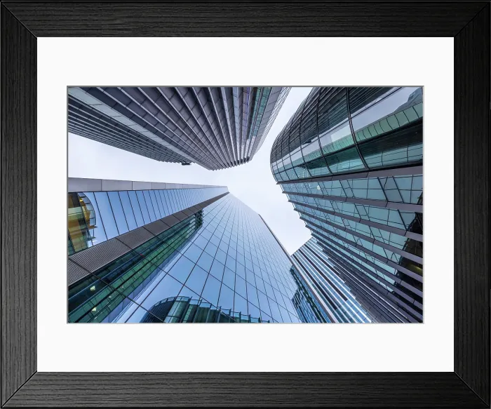 Framed Print : Office buildings in the financial district, City of London, London, England Framed Print : Office buildings in the financial district, City of London, London, England
