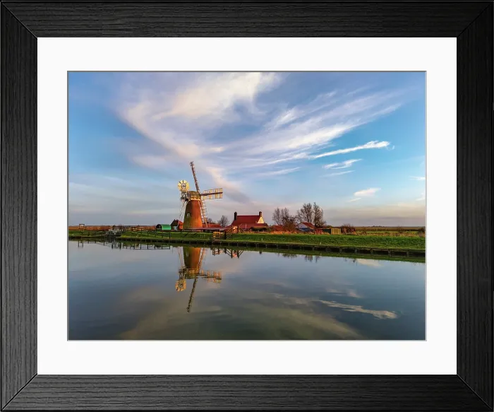 Framed Print : Stracey Arms Mill Reflecting in River Bure, Norfolk Broads National Park, Norfolk, England Framed Print : Stracey Arms Mill Reflecting in River Bure, Norfolk Broads National Park, Norfolk, England