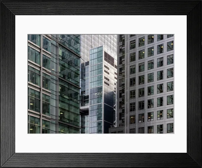 Framed Print : Office buildings, Canary Wharf, Docklands, London, England Framed Print : Office buildings, Canary Wharf, Docklands, London, England