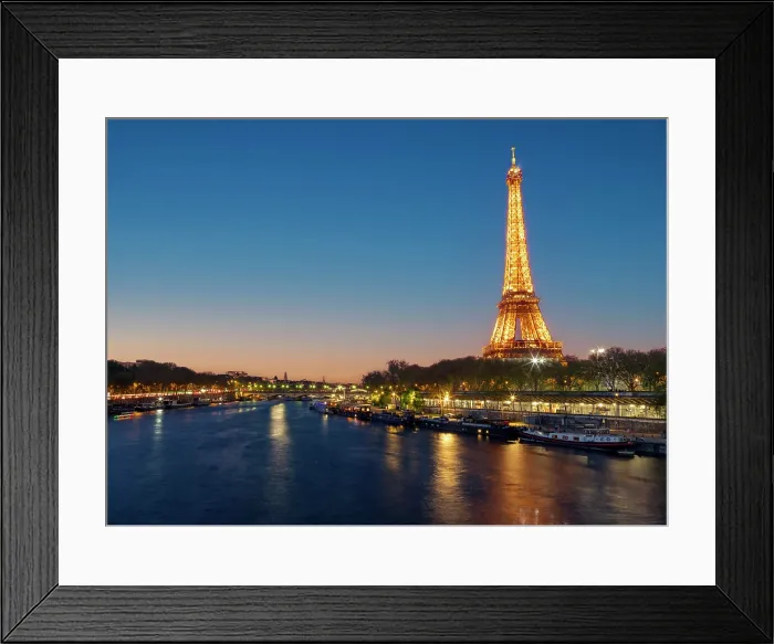 Framed Print : Scenic Eiffel Tower and the Seine River in Spring, Paris, France Framed Print : Scenic Eiffel Tower and the Seine River in Spring, Paris, France