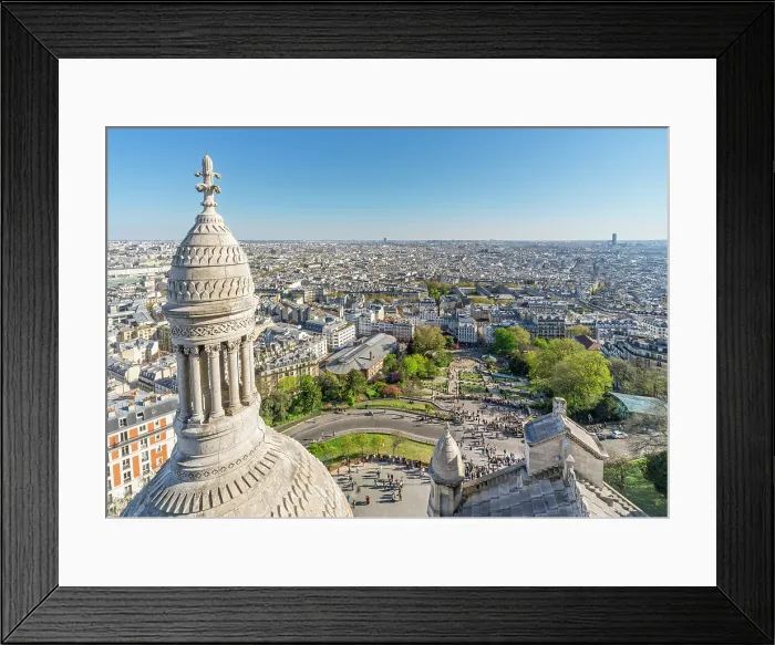 Framed Print : View from Sacre Coeur, Montmartre, Paris, France Framed Print : View from Sacre Coeur, Montmartre, Paris, France