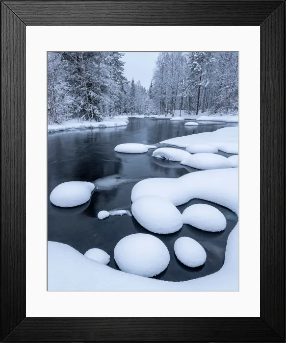 Framed Print : Jukkaranpuro in Winter, Lapland, Finland Framed Print : Jukkaranpuro in Winter, Lapland, Finland