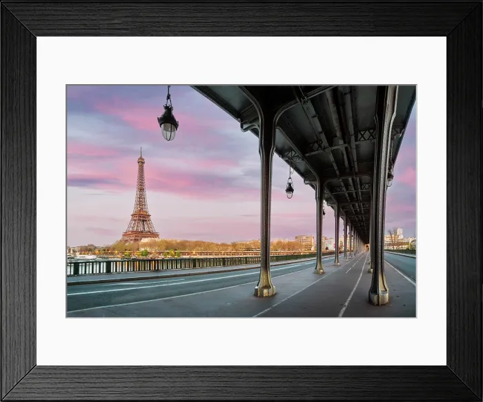 Framed Print : Pont Bir Hakeim Bridge Spring, Paris, France Framed Print : Pont Bir Hakeim Bridge Spring, Paris, France
