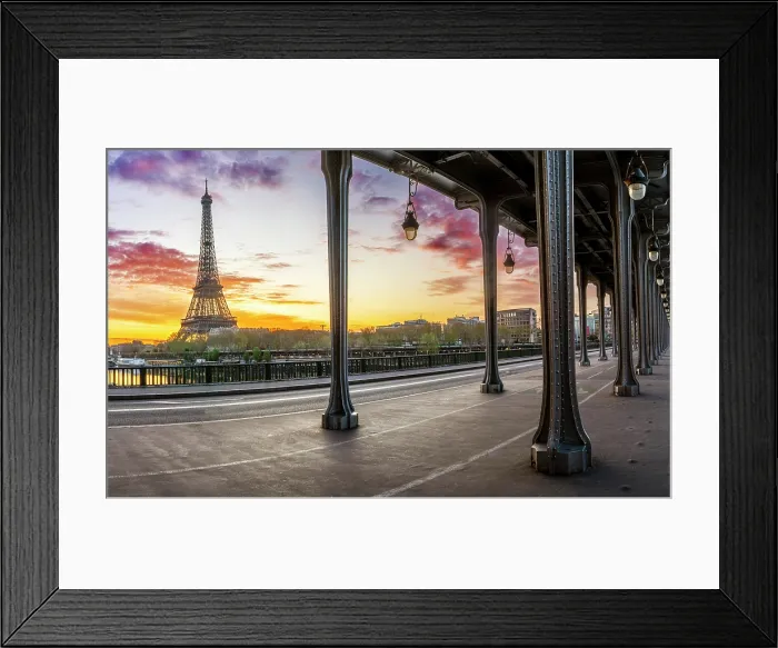 Framed Print : Pont Bir Hakeim Bridge Spring, Paris, France Framed Print : Pont Bir Hakeim Bridge Spring, Paris, France