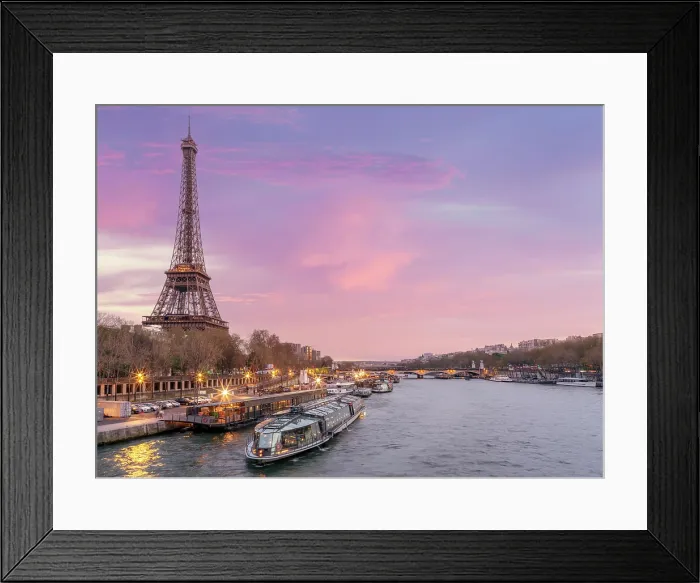Framed Print : Scenic Eiffel Tower and the Seine River in Spring, Paris, France Framed Print : Scenic Eiffel Tower and the Seine River in Spring, Paris, France