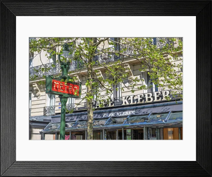 Framed Print : Cafe Kleber, Paris, France Framed Print : Cafe Kleber, Paris, France