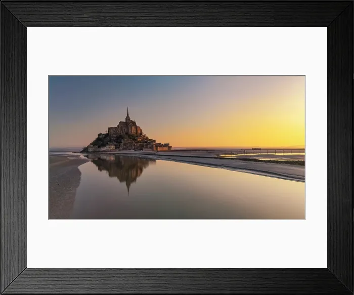 Framed Print : Mont Saint-Michel at Sunrise, Normandy, France Framed Print : Mont Saint-Michel at Sunrise, Normandy, France