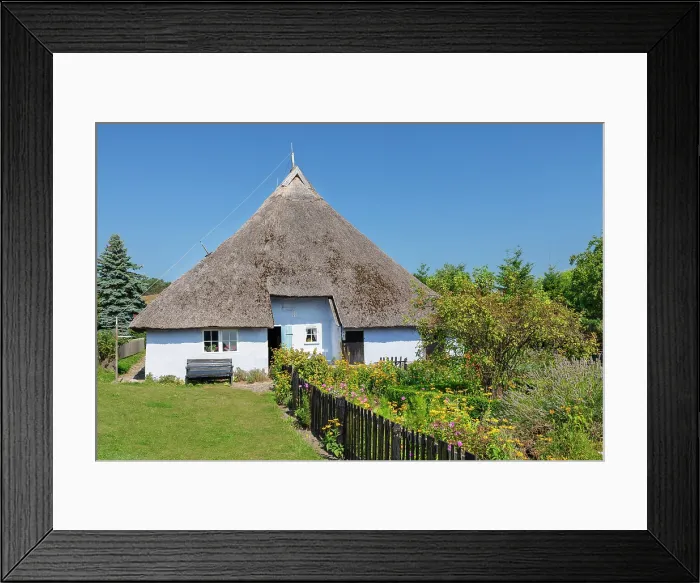 Framed Print : Monchgut Peninsula, Rugen Island, Baltic Sea, Mecklenburg-Western Pomerania, Germany