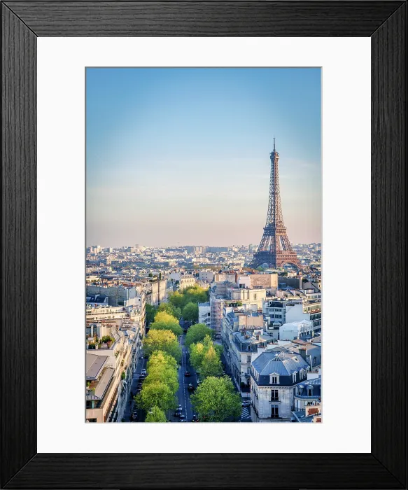 Framed Print : Eiffel Tower and skyline of Paris, Paris, France Framed Print : Eiffel Tower and skyline of Paris, Paris, France