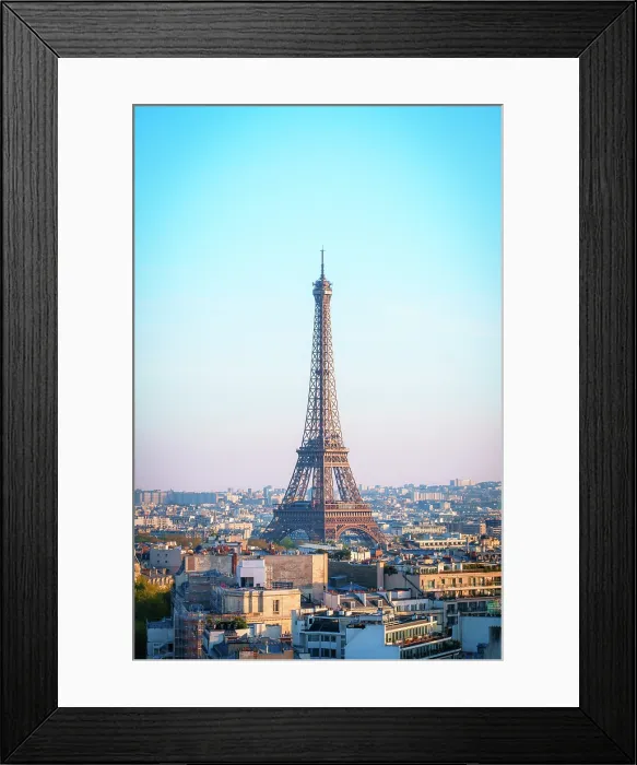 Framed Print : Eiffel Tower and skyline of Paris, Paris, France