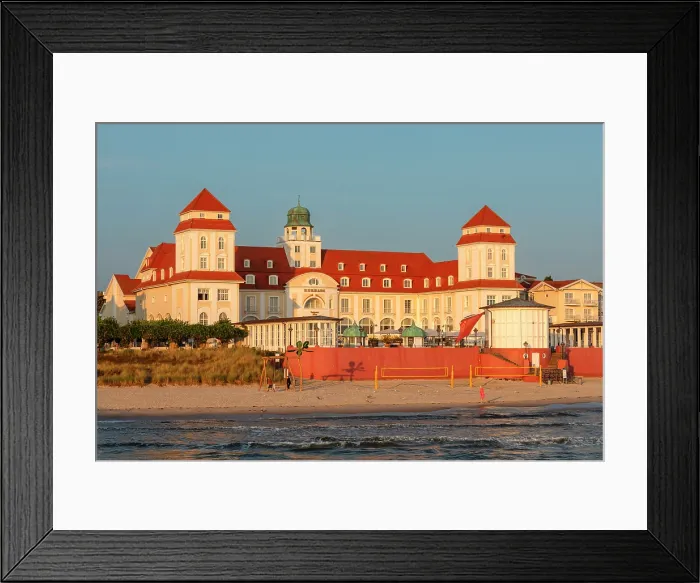 Framed Print : Beach and spa house, Binz, Rugen Island, Baltic Sea, Mecklenburg-Western Pomerania, Germany Framed Print : Beach and spa house, Binz, Rugen Island, Baltic Sea, Mecklenburg-Western Pomerania, Germany