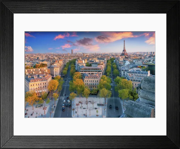 Framed Print : Eiffel Tower and skyline of Paris, Paris, France Framed Print : Eiffel Tower and skyline of Paris, Paris, France