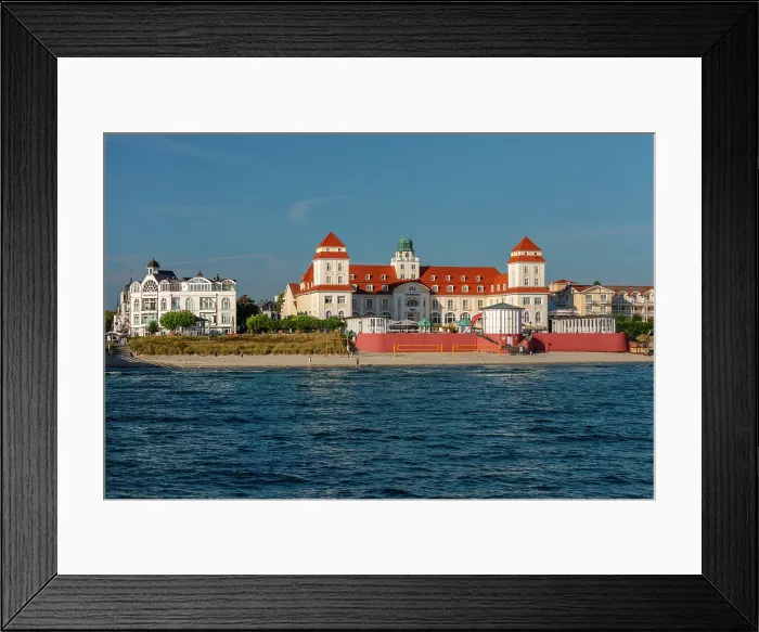 Framed Print : Beach and spa house, Binz, Rugen Island, Baltic Sea, Mecklenburg-Western Pomerania, Germany Framed Print : Beach and spa house, Binz, Rugen Island, Baltic Sea, Mecklenburg-Western Pomerania, Germany