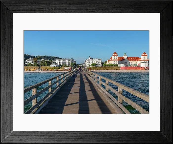 Framed Print : Pier and spa house, Binz, Rugen Island, Baltic Sea, Mecklenburg-Western Pomerania, Germany Framed Print : Pier and spa house, Binz, Rugen Island, Baltic Sea, Mecklenburg-Western Pomerania, Germany