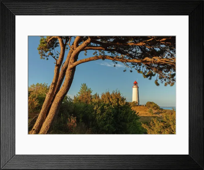 Framed Print : Dornbusch Lighthouse, Hiddensee Island, Mecklenburg-Western Pomerania, Germany