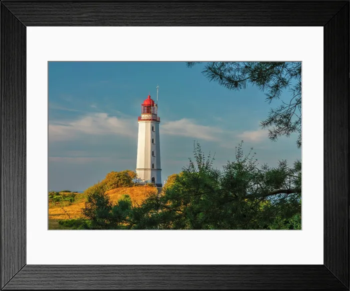 Framed Print : Dornbusch Lighthouse, Hiddensee Island, Mecklenburg-Western Pomerania, Germany Framed Print : Dornbusch Lighthouse, Hiddensee Island, Mecklenburg-Western Pomerania, Germany