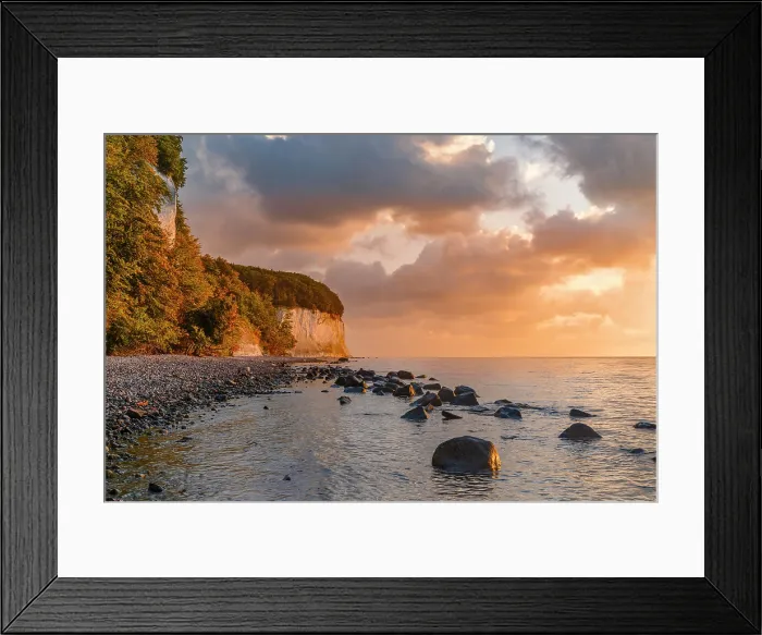 Framed Print : Chalk cliffs, Jasmund National Park, Sassnitz, Rugen Island, Mecklenburg-Western Pomerania, Germany Framed Print : Chalk cliffs, Jasmund National Park, Sassnitz, Rugen Island, Mecklenburg-Western Pomerania, Germany