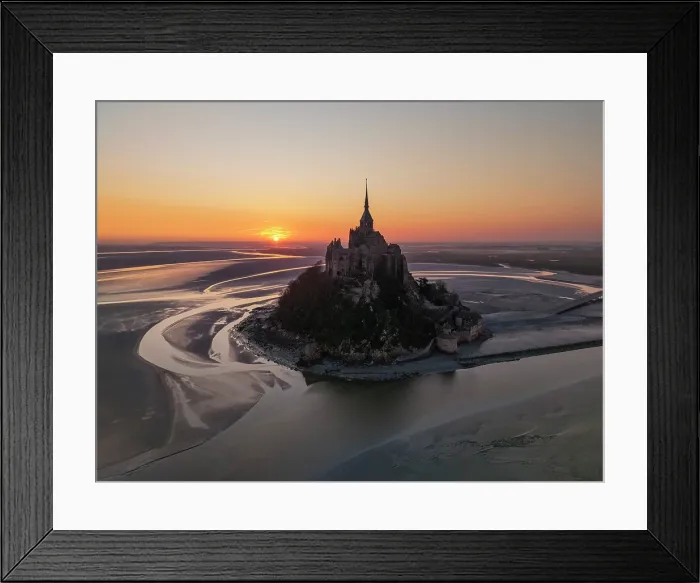 Framed Print : Mont Saint-Michel at Sunrise, Normandy, France Framed Print : Mont Saint-Michel at Sunrise, Normandy, France