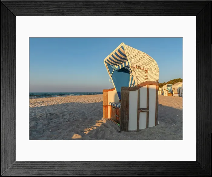 Framed Print : Beach chairs at the beach of Zingst, Fisch-Darss-Zingst Peninsula, Fischland, Mecklenburg-Western Pomerania, Germany Framed Print : Beach chairs at the beach of Zingst, Fisch-Darss-Zingst Peninsula, Fischland, Mecklenburg-Western Pomerania, Germany
