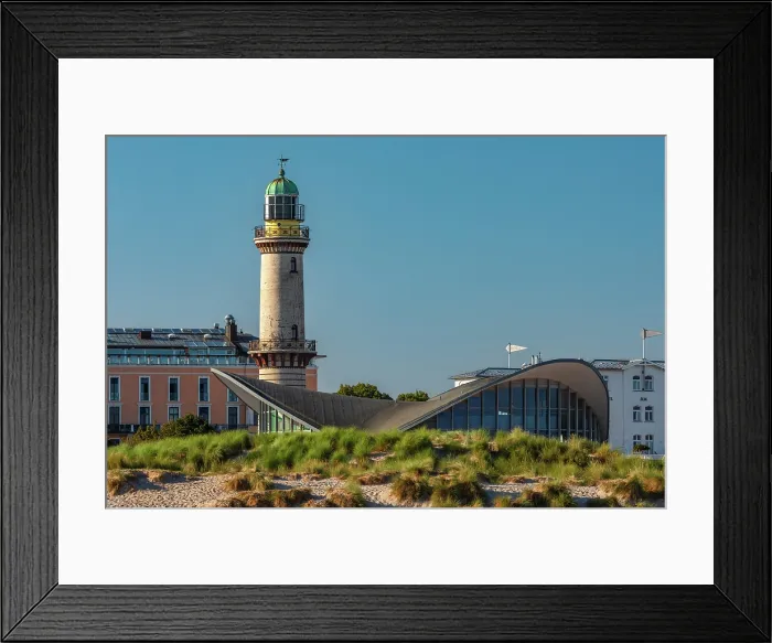 Framed Print : Lighthouse and Teepott building, Warnemunde, Baltic Sea, Mecklenburg-Western Pomerania, Germany Framed Print : Lighthouse and Teepott building, Warnemunde, Baltic Sea, Mecklenburg-Western Pomerania, Germany