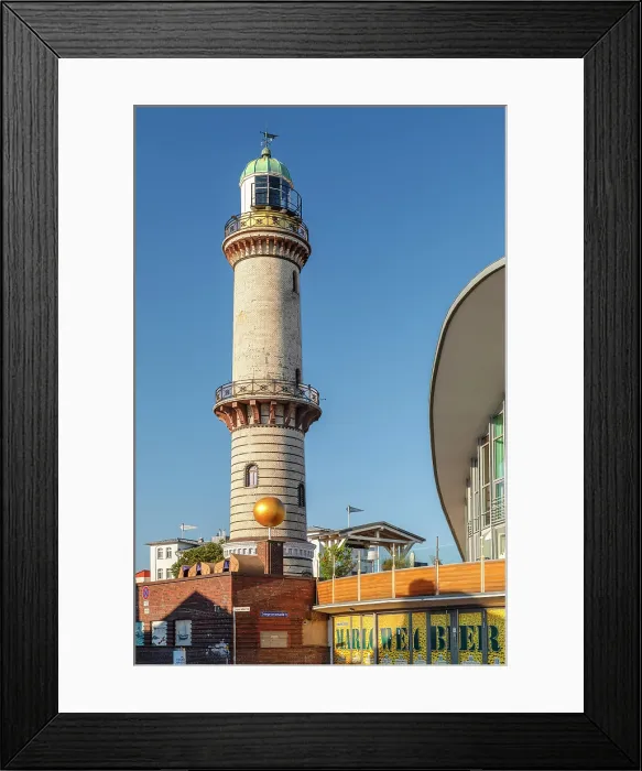 Framed Print : Lighthouse and Teepott building, Warnemunde, Baltic Sea, Mecklenburg-Western Pomerania, Germany Framed Print : Lighthouse and Teepott building, Warnemunde, Baltic Sea, Mecklenburg-Western Pomerania, Germany