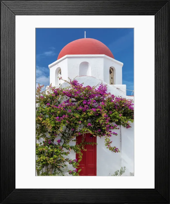 Framed Print : Red-domed St Nicolas Church, Mykonos Town (Chora), Mykonos, Cyclades Islands, Greece, Europe Framed Print : Red-domed St Nicolas Church, Mykonos Town (Chora), Mykonos, Cyclades Islands, Greece, Europe