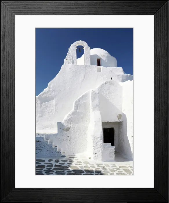 Framed Print : Church of Panagia Paraportiani (Icing sugar church), Chora (Mykonos Town), Mykonos, Cyclades Islands, Greece, Europe Framed Print : Church of Panagia Paraportiani (Icing sugar church), Chora (Mykonos Town), Mykonos, Cyclades Islands, Greece, Europe