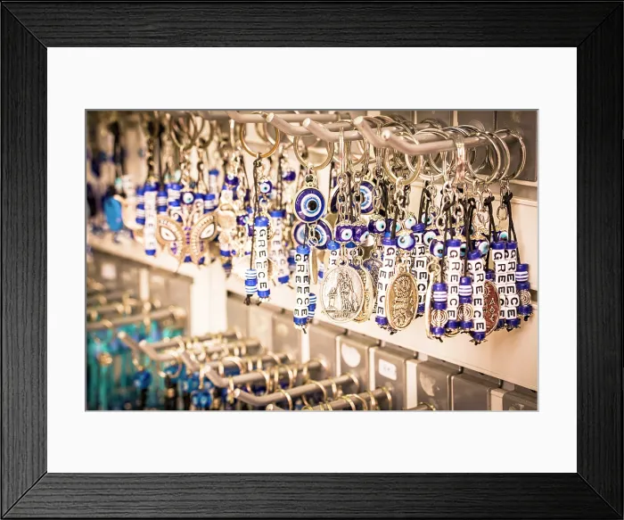 Framed Print : Souvenirs in a gift shop, Greece Framed Print : Souvenirs in a gift shop, Greece