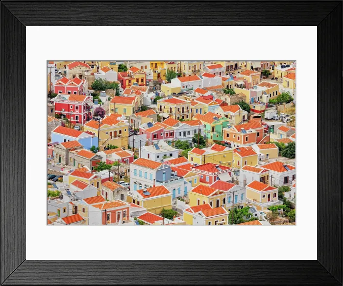 Framed Print : View of Chorio (upper town), Chorio, Symi Island, Dodecanese Islands, Greece Framed Print : View of Chorio (upper town), Chorio, Symi Island, Dodecanese Islands, Greece